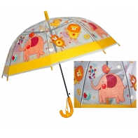 Dziecięca głęboka parasolka z gwizdkiem, zwierzątka