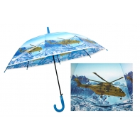 Automatyczna duża parasolka dziecięca z motywem helikoptera