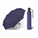 Automatyczna parasolka Happy Rain, fioletowa w groszki