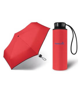 Kieszonkowa, ultra mini parasolka Happy Rain 16 cm, czerwona