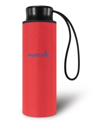 Kieszonkowa, ultra mini parasolka Happy Rain 16 cm, czerwona