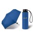 Kieszonkowa, ultra mini parasolka Happy Rain 16 cm, niebieska