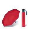 Automatyczna parasolka do torebki BENETTON z kontrastową lamówką, czerwona