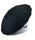 Bardzo duży PARASOL Happy Rain - 130 cm, 16 brytów, czarny
