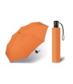 Automatyczna parasolka do torebki 27,5 cm HAPPY RAIN w groszki pomarańczowa