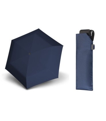  Bardzo lekka wytrzymała płaska parasolka Doppler, GRANATOWA