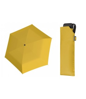  Bardzo lekka wytrzymała płaska parasolka Doppler, ŻÓŁTA