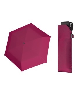  Bardzo lekka wytrzymała płaska parasolka Doppler, FUKSJA