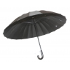 Wytrzymały parasol męski XL - 24-BRYTOWY, CZARNY