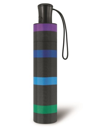 Automatyczna lekka parasolka HAPPY RAIN, TĘCZOWE PASECZKI