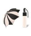 Automatyczna parasolka damska do torebki PIERRE CARDIN KWIAT ecru czarna