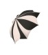 Automatyczna parasolka damska KWIAT Pierre Cardin BIAŁO-CZARNA