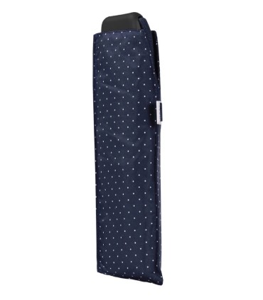 Wytrzymała PŁASKA parasolka Doppler Carbonsteel, GRANATOWA w paski