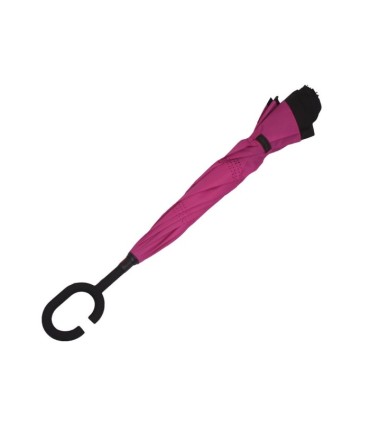 Parasol odwrócony "Revers" z podwójnym materiałem RÓŻOWY