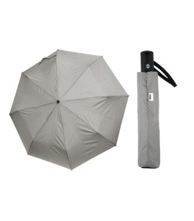 Mocna AUTOMATYCZNA parasolka Doppler Carbonsteel, szara w KROPKI