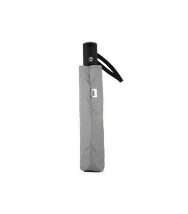 Mocna AUTOMATYCZNA parasolka Doppler Carbonsteel, szara w KROPKI