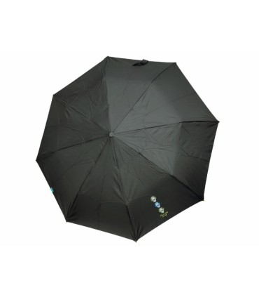 Automatyczna parasolka damska Perletti, CZARNA w CZASZKI