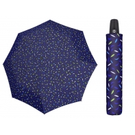 Automatyczna MOCNA parasolka damska Doppler Derby niebieska w listki