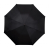 Bardzo duży, automatyczny, wytrzymały parasol czarno srebrny