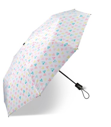 Automatyczna lekka parasolka HAPPY RAIN, serca