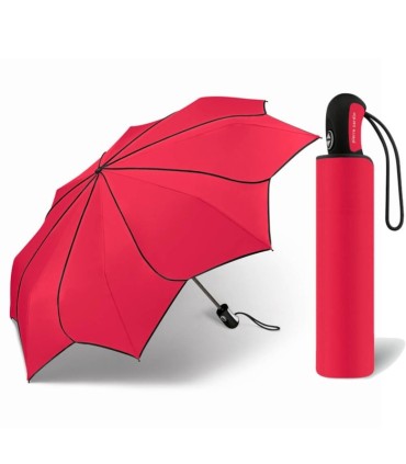 Automatyczna parasolka damska KWIAT Pierre Cardin CZERWONA