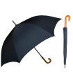 Automatyczny parasol męski XL polskiej marki Parasol, wytrzymały, średnica 130 cm, czarny