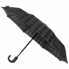 Automatyczny parasol w kolorze szarym w kratkę firmy Impliva