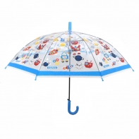 Dziecięca przezroczysta automatyczna parasolka z gwizdkiem, roboty