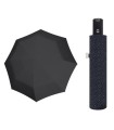 Automatyczny parasol męski do teczki DOPPLER Carbonsteel, czarny w romby