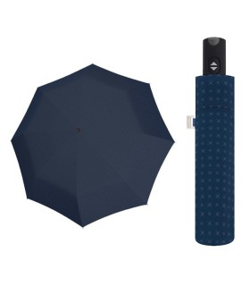 Automatyczny bardzo mocny parasol męski CARBONSTEEL Doppler, granatowy wzór