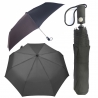 Porządny parasol automatyczny z lamówką, polska produkcja - granatowa
