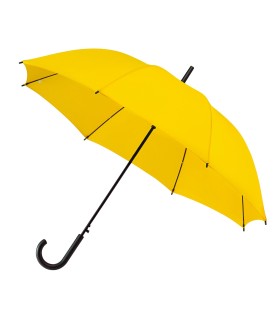 Automatyczna lekka parasolka damska żółta z czarnym stelażem