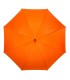 Automatyczna lekka parasolka damska pomarańczowa z czarnym stelażem