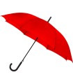 Automatyczny lekki wytrzymały parasol IMPLIVA z czarnym stelażem, czerwony