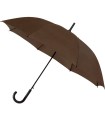 Automatyczny lekki wytrzymały parasol IMPLIVA z czarnym stelażem, brązowy