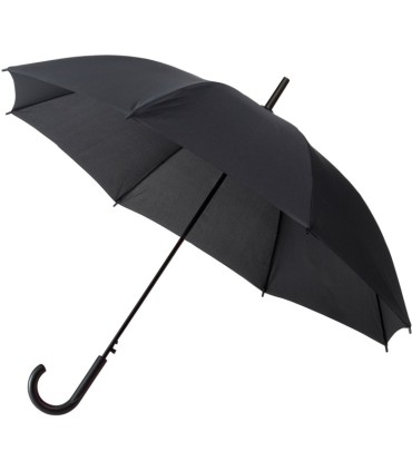 Automatyczna lekka parasolka damska czarna z czarnym stelażem