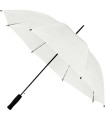 Automatyczny wytrzymały lekki parasol IMPLIVA z czarnym stelażem, biały