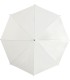 Automatyczna lekka parasolka damska biała z czarnym stelażem
