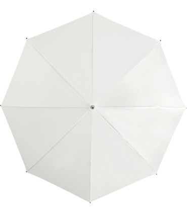 Automatyczna lekka parasolka damska biała z czarnym stelażem