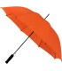 Automatyczna lekka parasolka damska pomarańczowa z czarnym stelażem