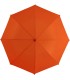 Automatyczna lekka parasolka damska pomarańczowa z czarnym stelażem