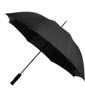 Automatyczna lekka parasolka damska czarna z czarnym stelażem