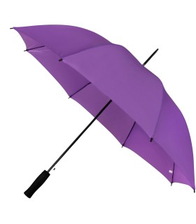Automatyczna lekka parasolka damska fioletowa z czarnym stelażem