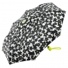 Automatyczna parasolka Benetton, biała w czarne kwiaty