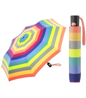 Automatyczna parasolka Benetton w kolorowe pasy