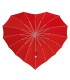 Parasolka damska w kształcie serca czerwona