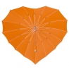 Pomarańczowa parasolka w kształcie serca