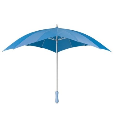 Romantyczna, lekka parasolka damska w kształcie serca, stelaż włókno, niebieska