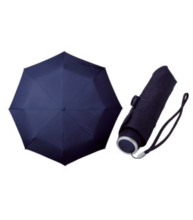 Klasyczna damska składana parasolka w kolorze granatowym