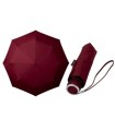 Klasyczna damska wytrzymała parasolka do torebki, bordowa